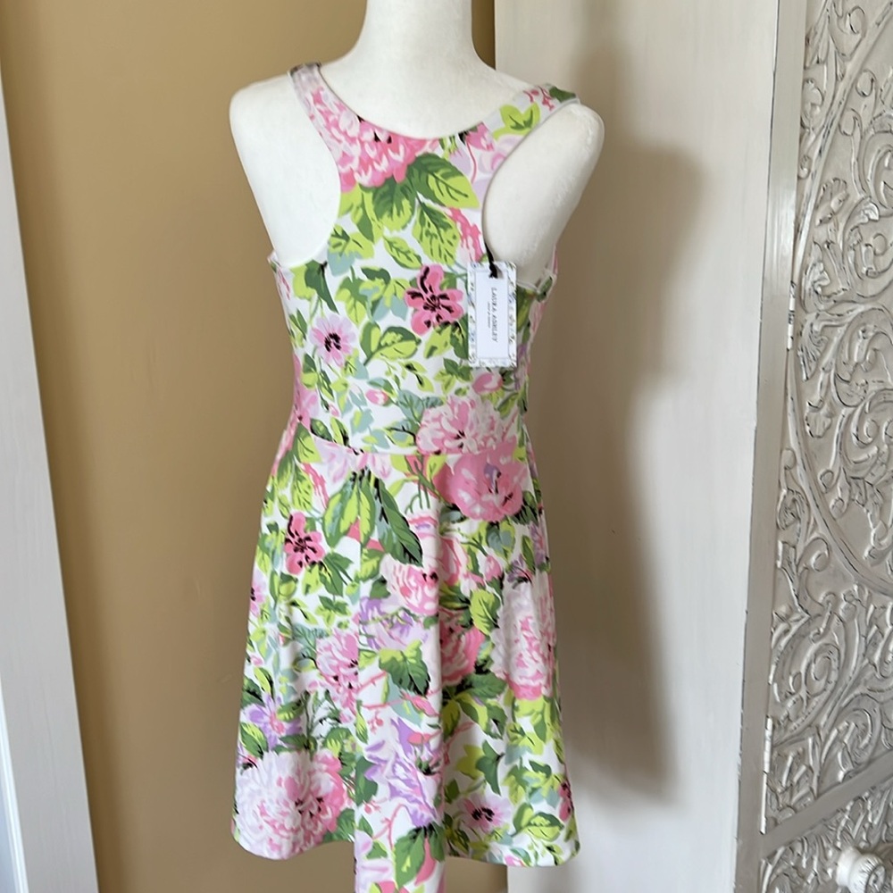 NWT Laura Ashley Floral Sports Dress size large - Picture 3 of 8